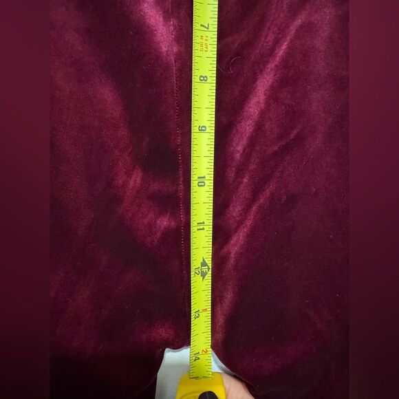 SPANX Women’s Velvet High Rise Legging Pants XL Burgundy Bordeau Maroon Holiday - Picture 9 of 9